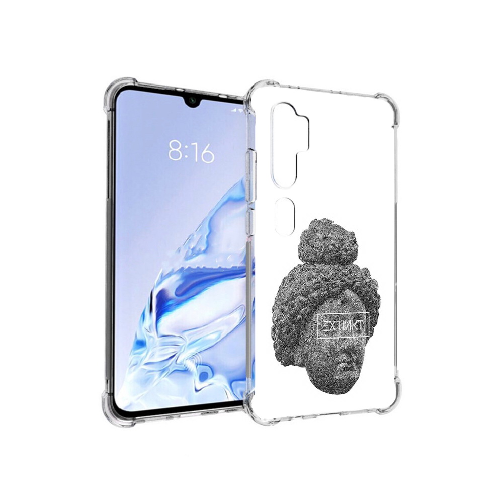 

Чехол MyPads Tocco для Xiaomi Mi Note 10 Pro каменное лицо девушки (PT140314.290.383), Прозрачный, Tocco