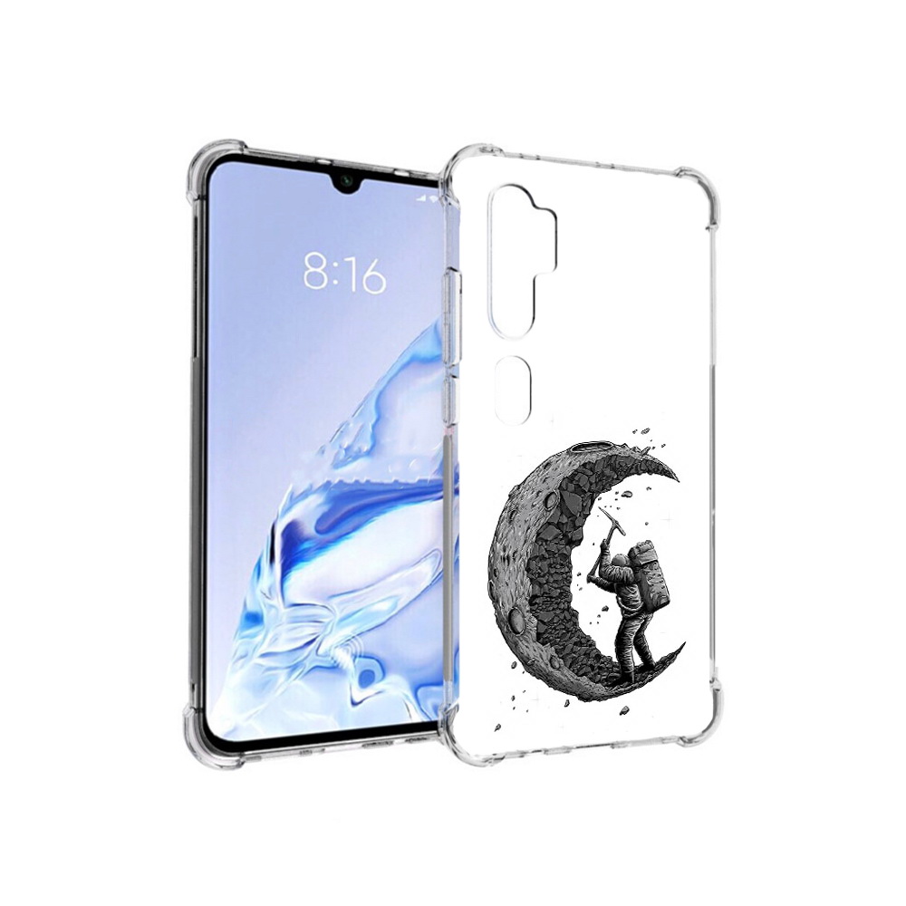 

Чехол MyPads Tocco для Xiaomi Mi Note 10 Pro камненная луна (PT140314.290.384), Прозрачный, Tocco