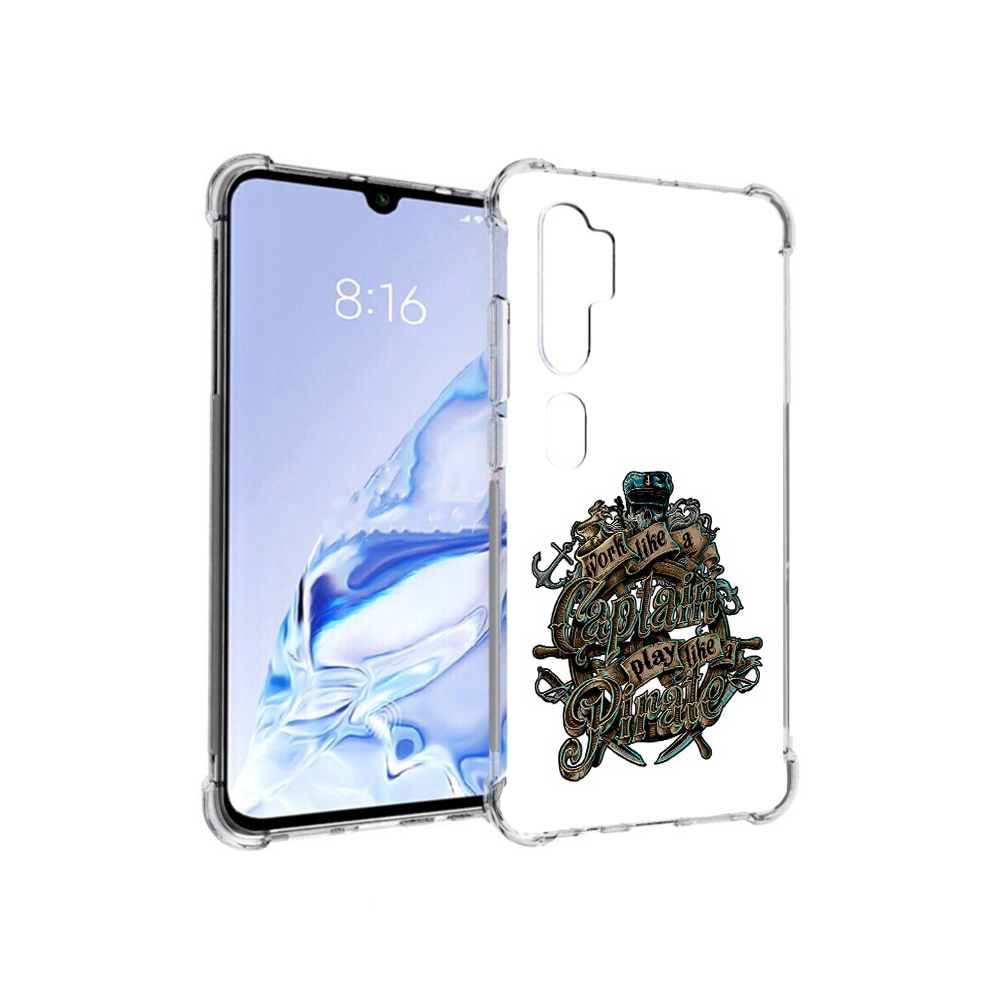 

Чехол MyPads Tocco для Xiaomi Mi Note 10 Pro капитан пиратов (PT140314.290.385), Прозрачный, Tocco