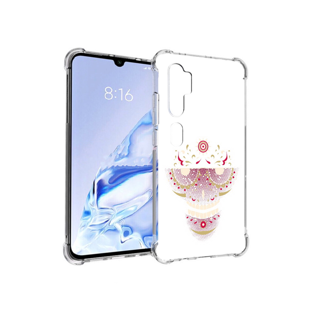 

Чехол MyPads Tocco для Xiaomi Mi Note 10 Pro карнавальный скелет абстракция, Прозрачный, Tocco