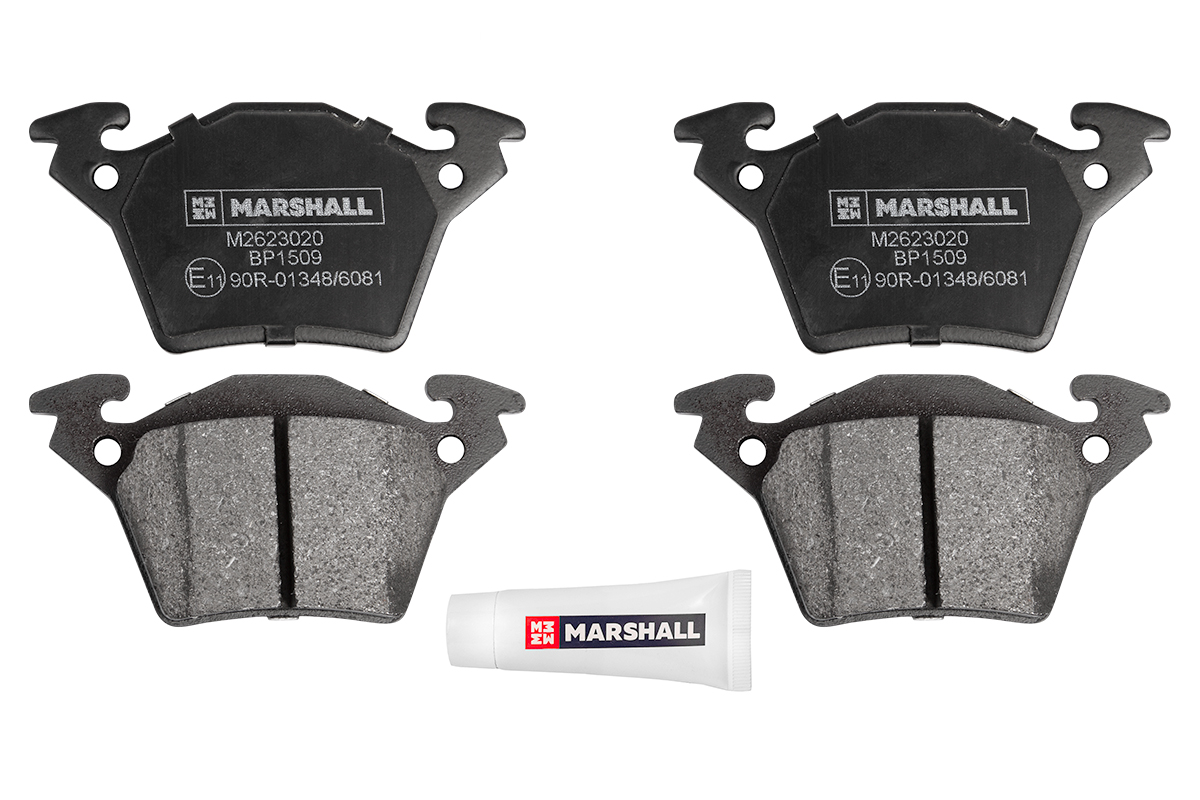 

Тормозные колодки MARSHALL Autoparts задние дисковые M2623020, M2623020