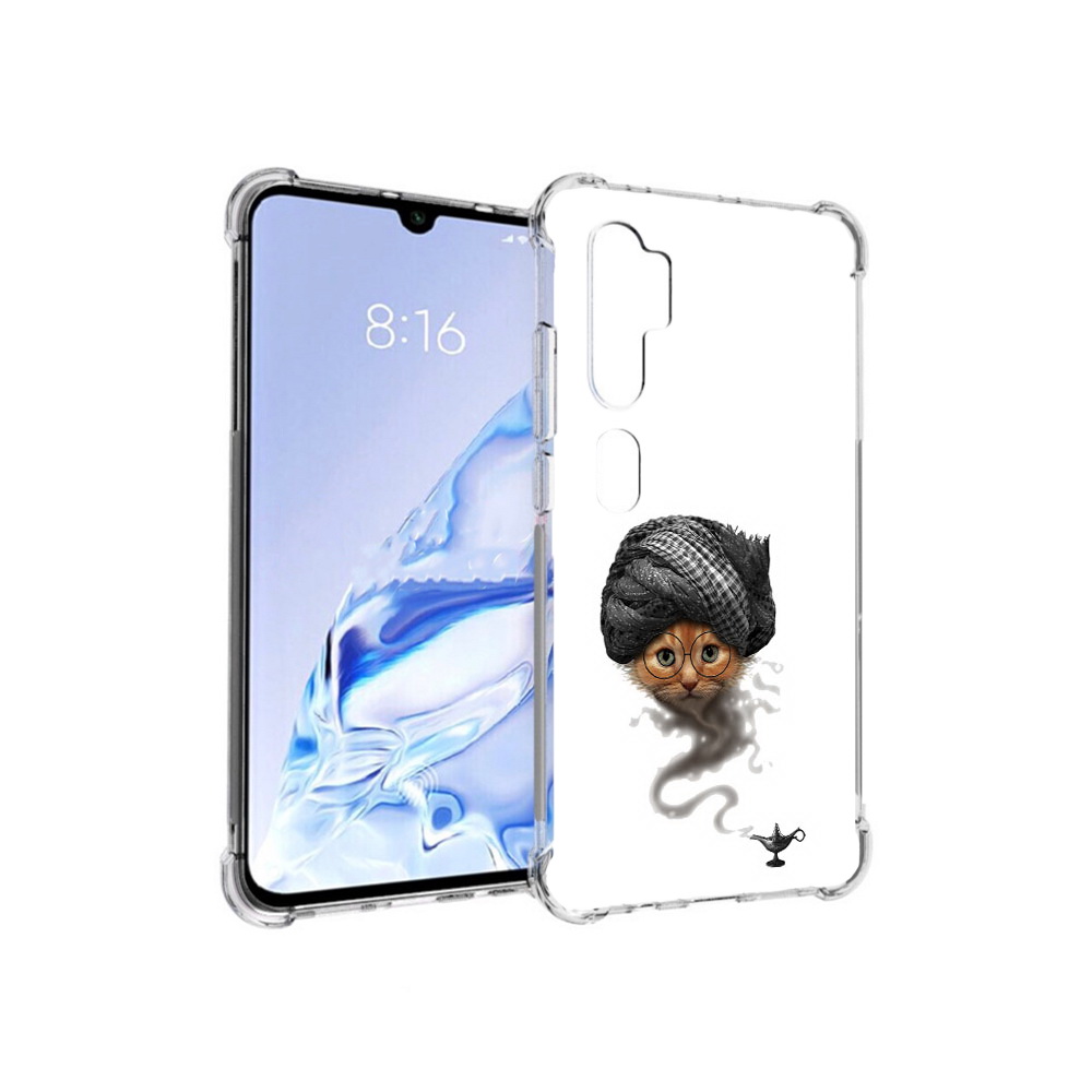 

Чехол MyPads Tocco для Xiaomi Mi Note 10 Pro кот джин (PT140314.290.398), Прозрачный, Tocco