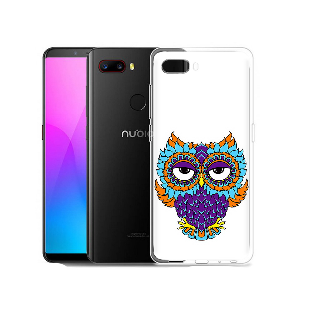 

Чехол MyPads Tocco для ZTE Nubia Z18 Цветная сова (PT115657.463.198), Прозрачный, Tocco