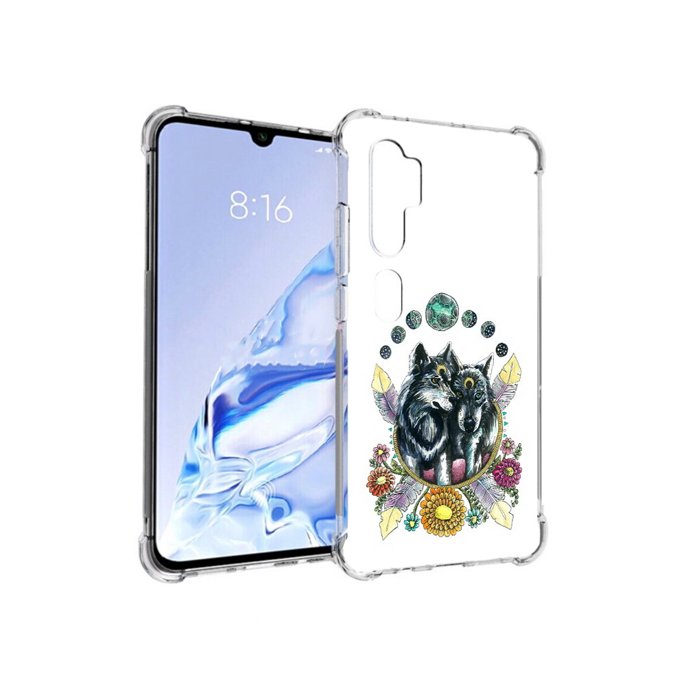 

Чехол MyPads Tocco для Xiaomi Mi Note 10 Pro красивые волки абстракция (PT140314.290.408), Прозрачный, Tocco