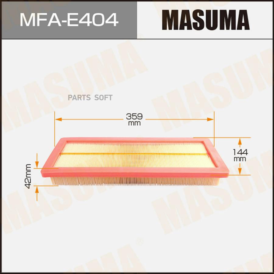 

MASUMA Фильтр воздушный Peugeot 207 06-, 308 07-, 408 12-; Citroen C4 08-10 двс 1.6 16V Tu