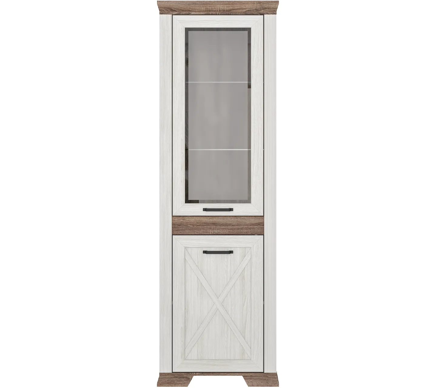 

Шкаф БРВ МЕБЕЛЬ Marselle REG1W1DP (Ясень снежный/Дуб сонома темный), Бежевый, Marselle REG1W1DP