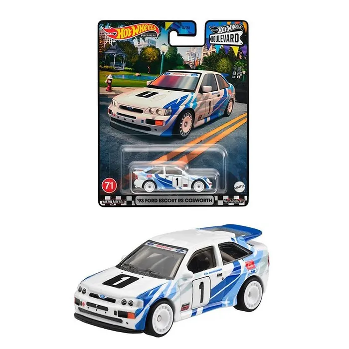 Машинка Hot Wheels премиальная 93 FORD ESCORT RS COSWORTH GJT68-71-HKF17