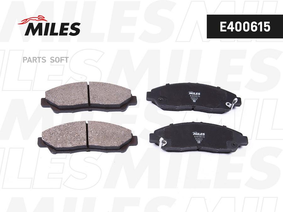 

Колодки тормозные передние Смесь Semi-Metallic HONDA PILOT 08- ACURA MDX 06- E400615 MILES