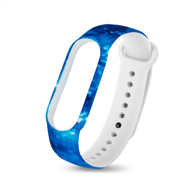 

Ремешок для Mi Band 5 silicon loop, рисунок 24, синий