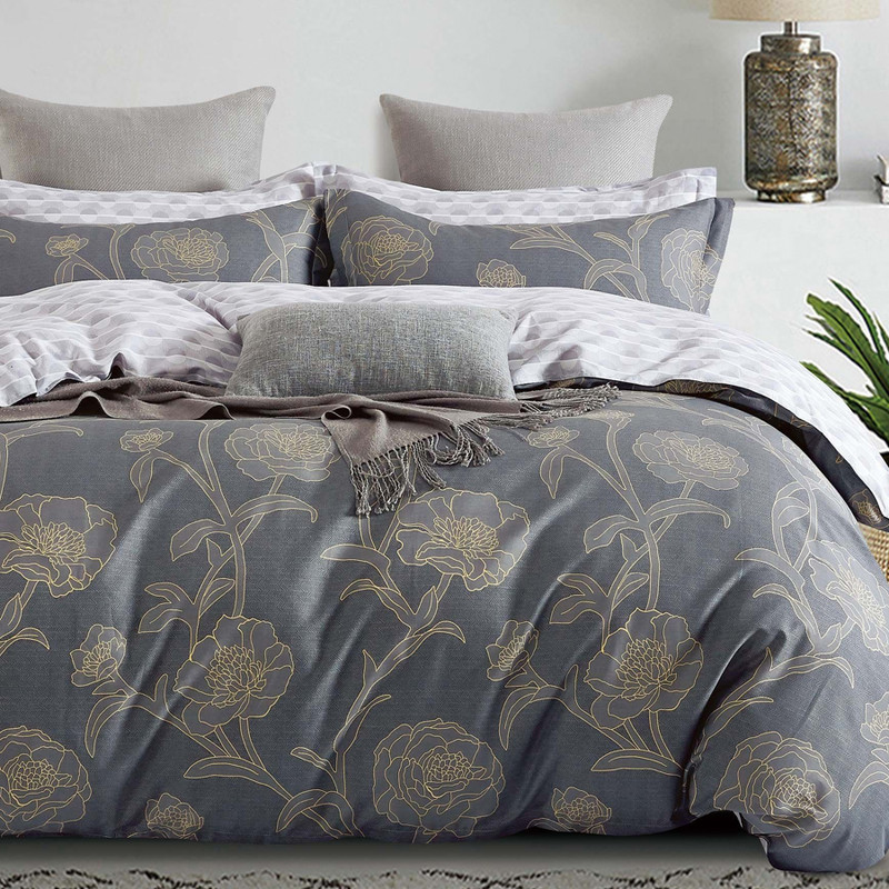 

Постельное белье дуэт Cleo Satin de Luxe 100% хлопок набивной 4 наволочки 70х70 и 50х70, Satin de Luxe