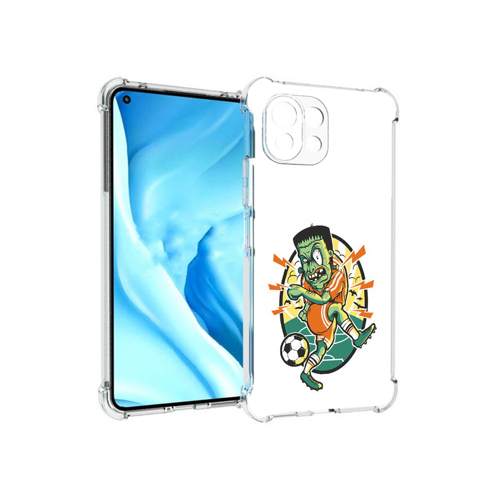 

Чехол MyPads Tocco для Xiaomi Mi 11 Lite зомби футболист (PT159462.256.368), Прозрачный, Tocco
