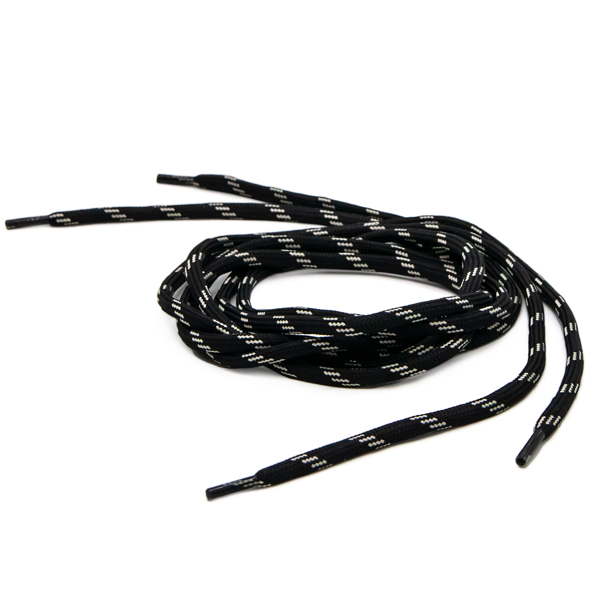 Шнурки круглые Prym Outdoor, 974944, 6 мм*120 см (чёрный, нежно-бежевый)