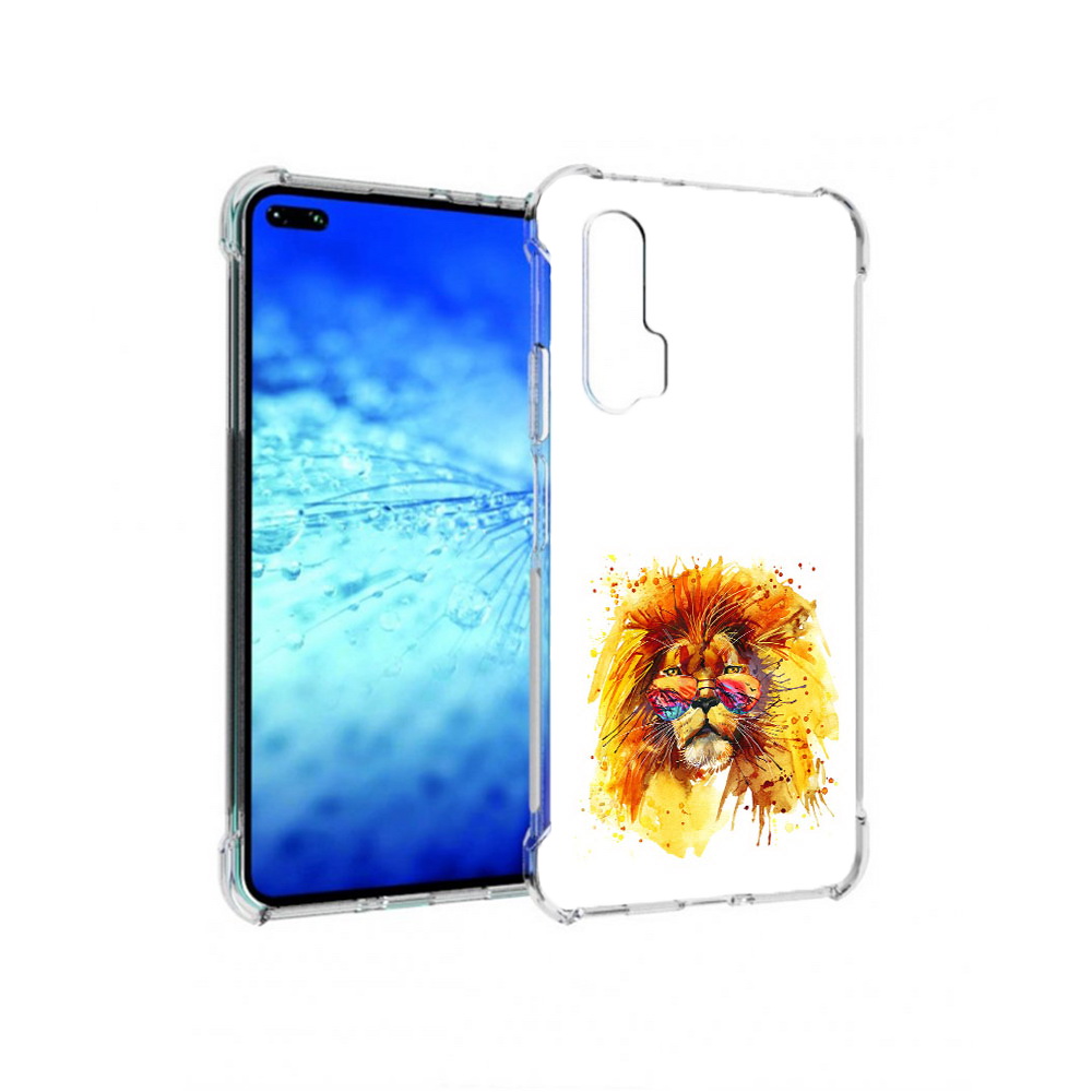 

Чехол MyPads Tocco для Huawei View 30 Pro лев в очках (PT145237.17.436), Прозрачный, Tocco