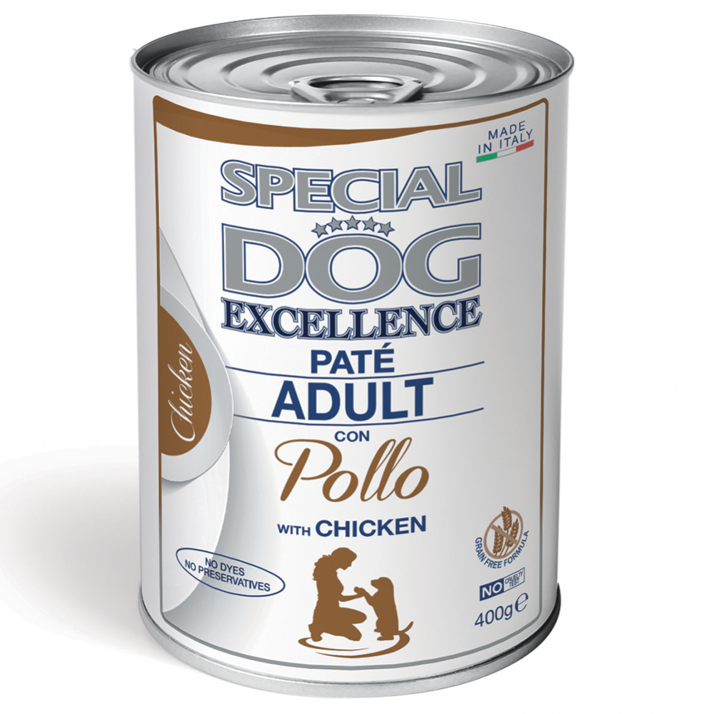 фото Влажный корм для собак special dog excellence pate, курица, 400г