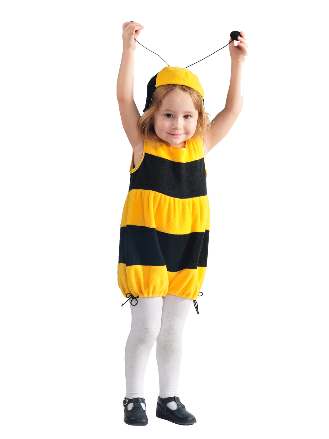 Карнавальный костюм детский Вестифика Пчелка, черный, желтый, 116