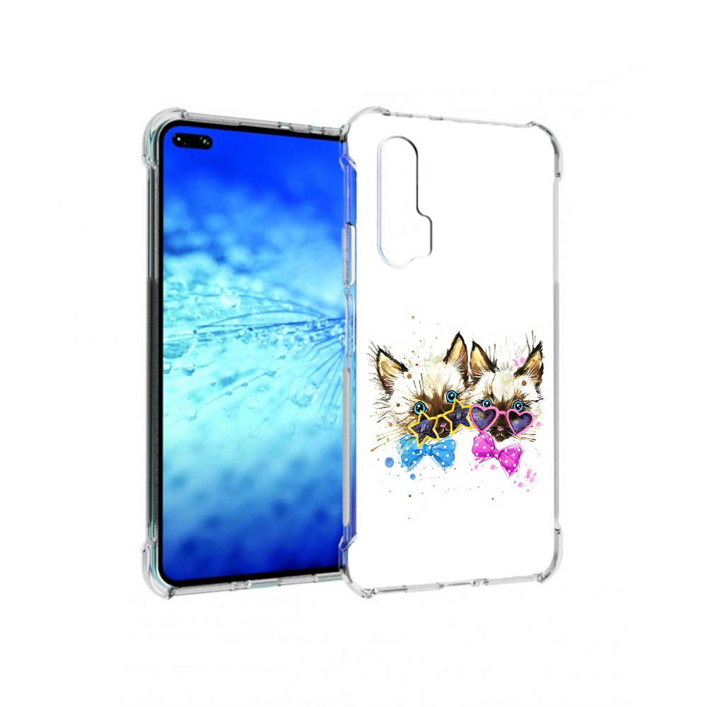 

Чехол MyPads Tocco для Huawei View 30 Pro милые котята (PT145237.17.474), Прозрачный, Tocco