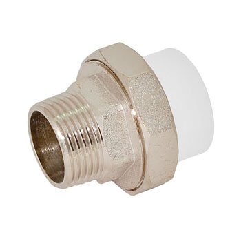 

Соединитель PP Santrade W-U20M3 DN20, 1/2", Серебристый