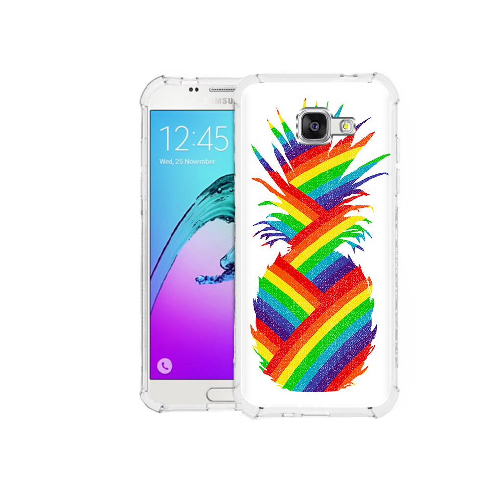 

Чехол MyPads Tocco для Samsung Galaxy A5 (2016) радужный ананас (PT25252.581.566), Прозрачный, Tocco