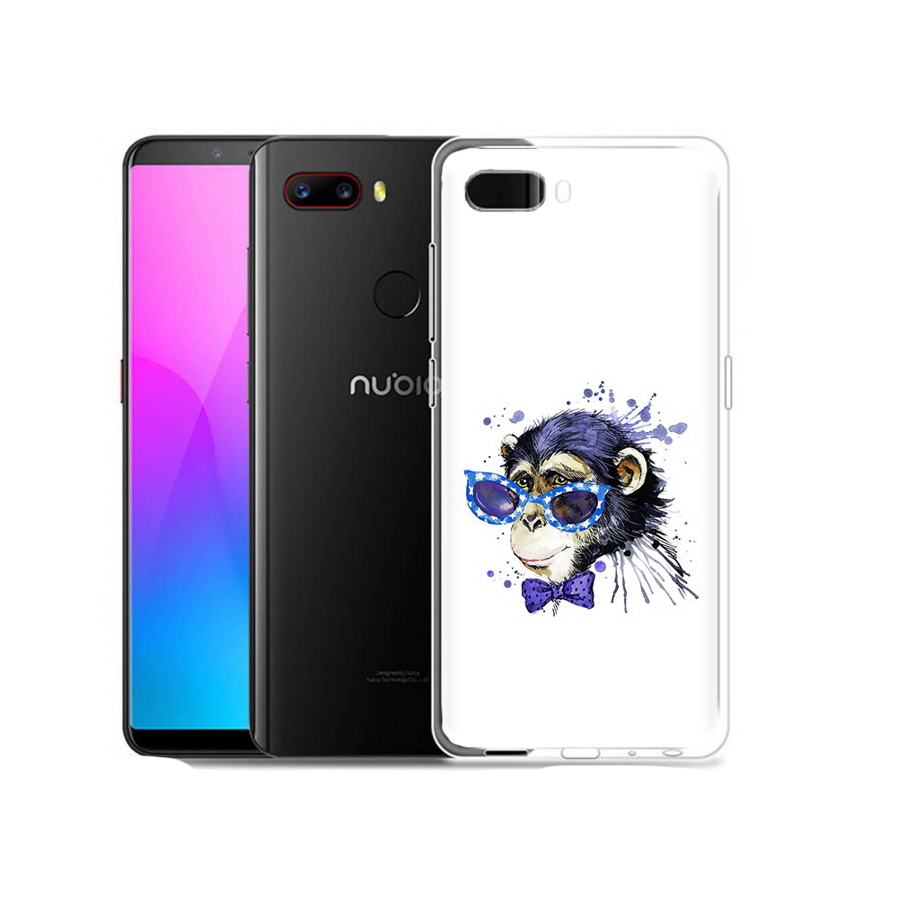 

Чехол MyPads Tocco для ZTE Nubia Z18 акварельная обезьяна (PT115657.463.216), Прозрачный, Tocco