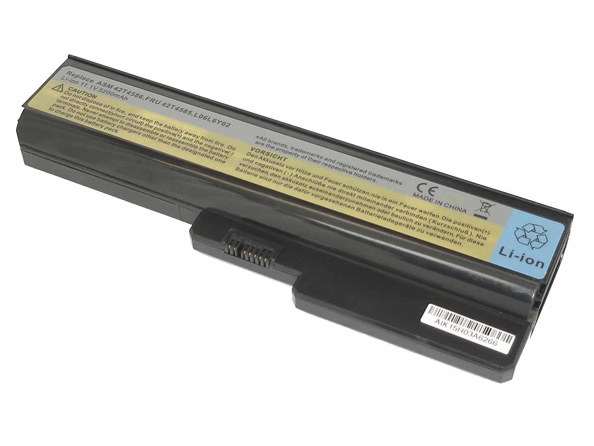 фото Аккумуляторная батарея oem для ноутбука lenovo ideapad g430/g450 (l06l6y02) 11.1v 5200mah