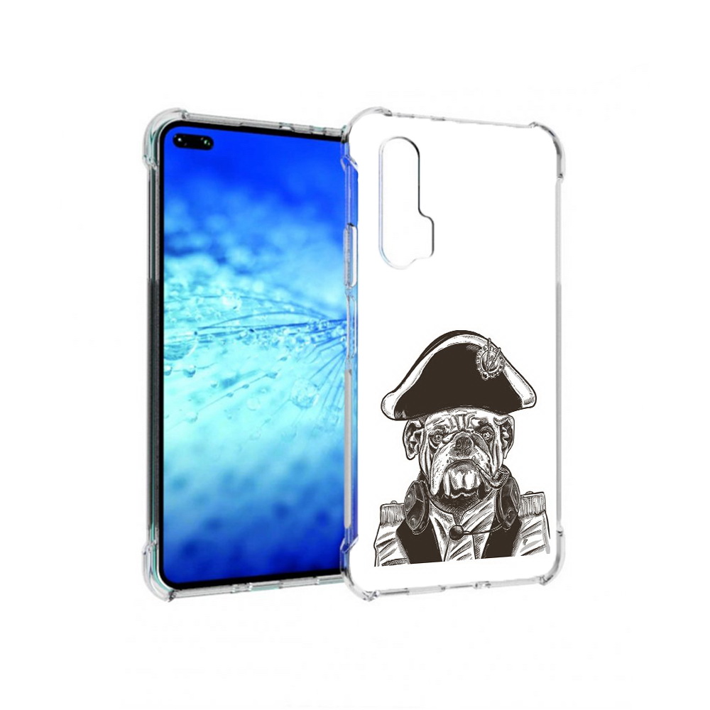 

Чехол MyPads Tocco для Huawei View 30 Pro мопс генерал (PT145237.17.483), Прозрачный, Tocco