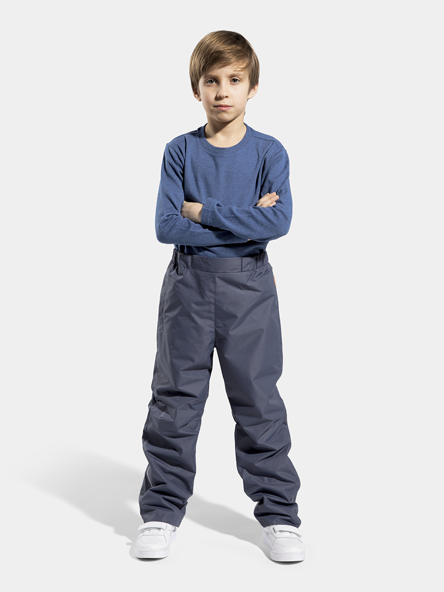 

Брюки детские KISU S23-30801 M, 1104, 98, Серый, S23-30801 M