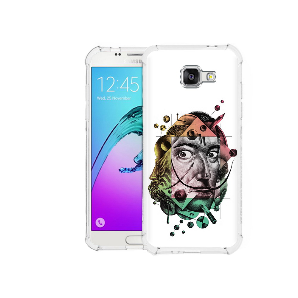 Чехол MyPads Tocco для Samsung Galaxy A5 (2016) разноцветное лицо абстракция