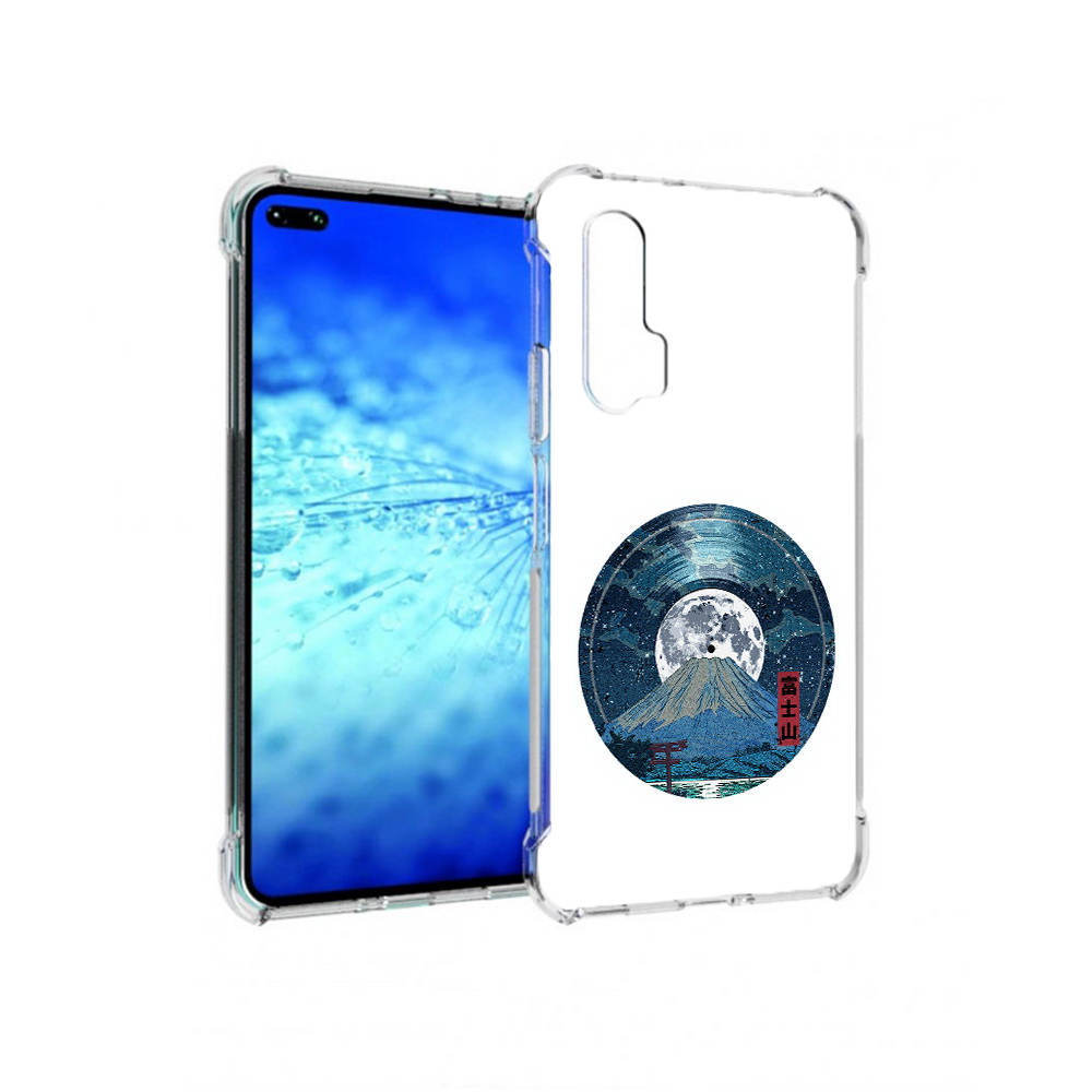 

Чехол MyPads Tocco для Huawei View 30 Pro нарисованная виниловая гора с луной, Прозрачный, Tocco