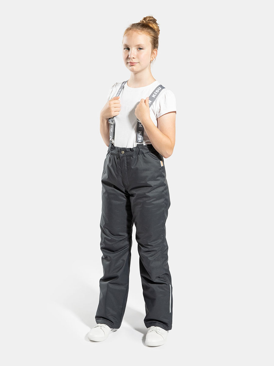 

Брюки детские KISU W23-30801 M, 1110, 134, Серый, W23-30801 M