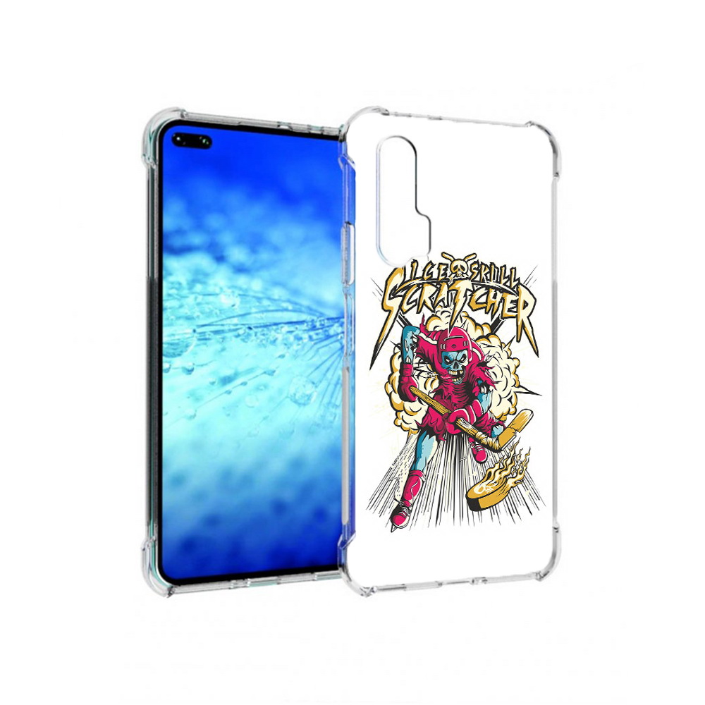

Чехол MyPads Tocco для Huawei View 30 Pro нарисованный скелет хоккеист (PT145237.17.514), Прозрачный, Tocco