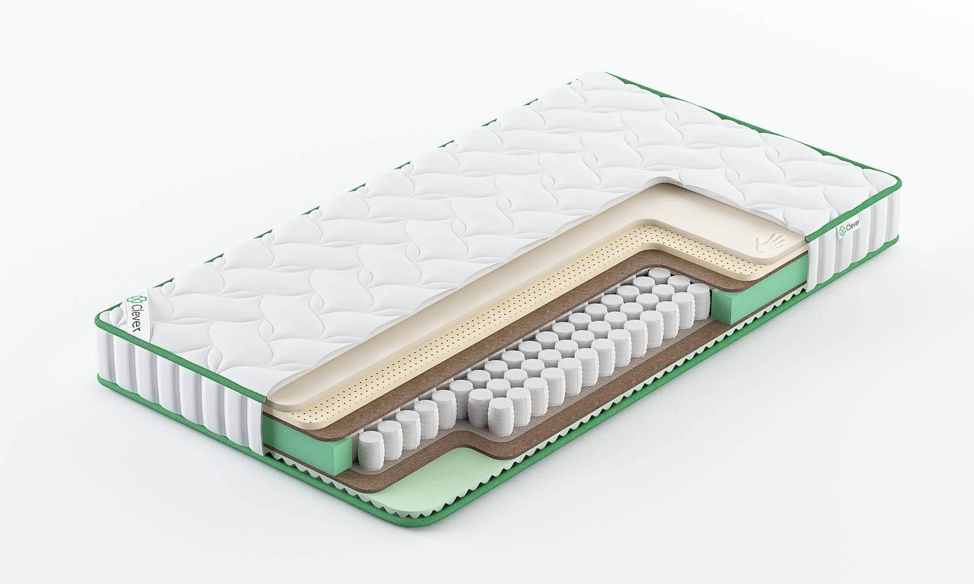 

Матрас Clever Feel Hard Slim 190x210, Белый, CLEVER FEEL HARD SLIM