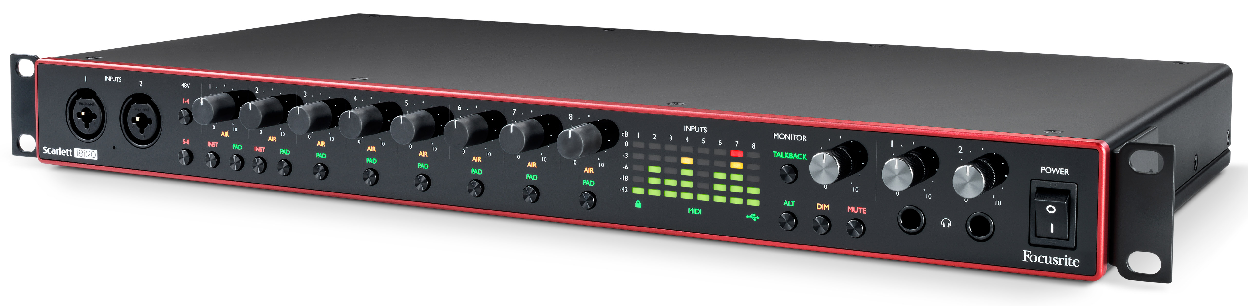 Внешняя звуковая карта focusrite scarlett 18i20 3rd gen