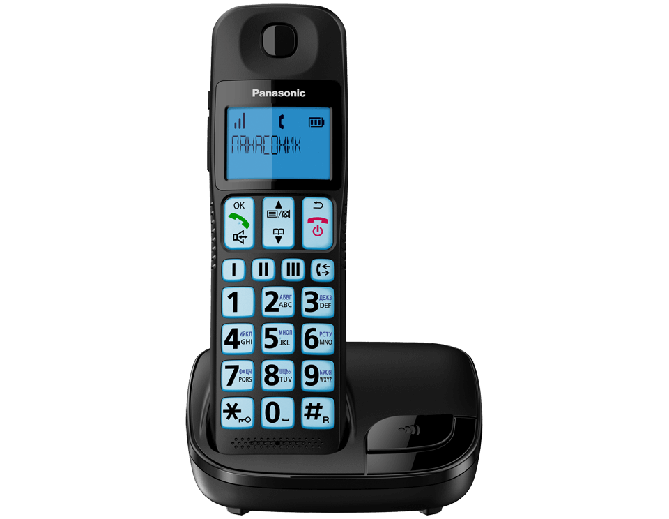 

DECT телефон Panasonic KX-TGE110UCB черный, KX-TGE110UCB