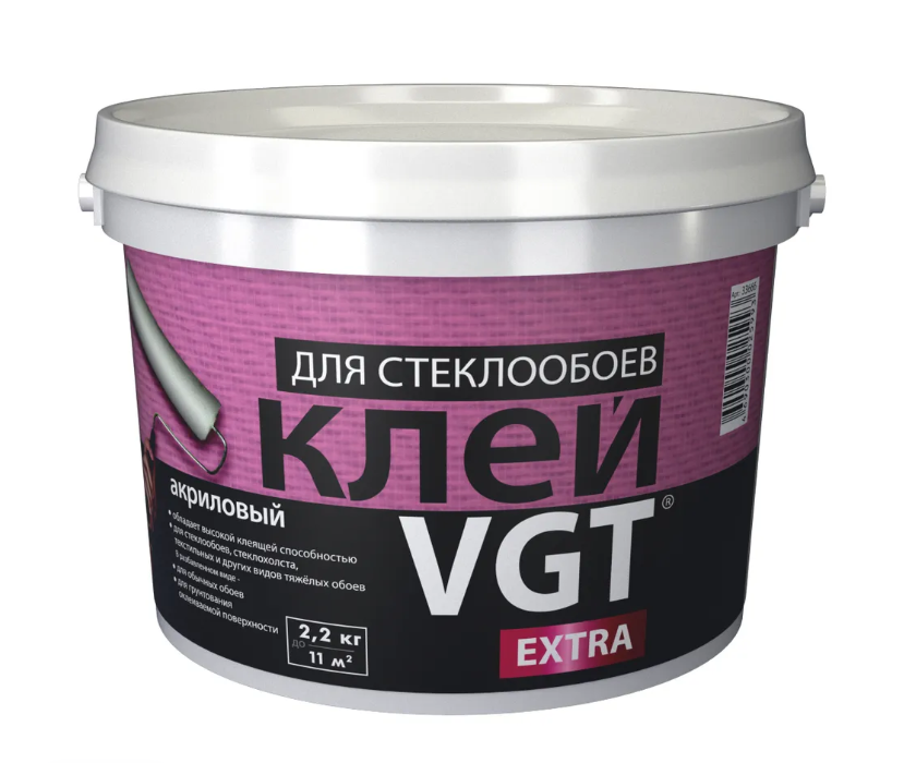 Клей для стеклообоев VGT 2.2 кг клей для стеклохолста 10 кг