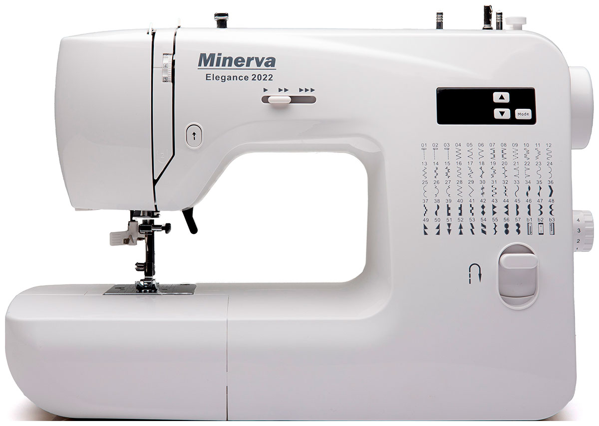 Швейная машина Minerva Elegance 2022 белый 60 вт ручной паяльник автоматическая машина для подачи олова электронный сварочный инструмент для diy ремонт дома