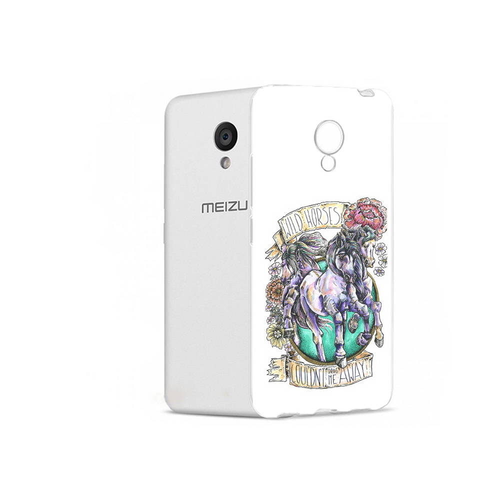 

Чехол MyPads Tocco для Meizu M5 рисунок коней в цветах (PT62224.82.582), Прозрачный, Tocco