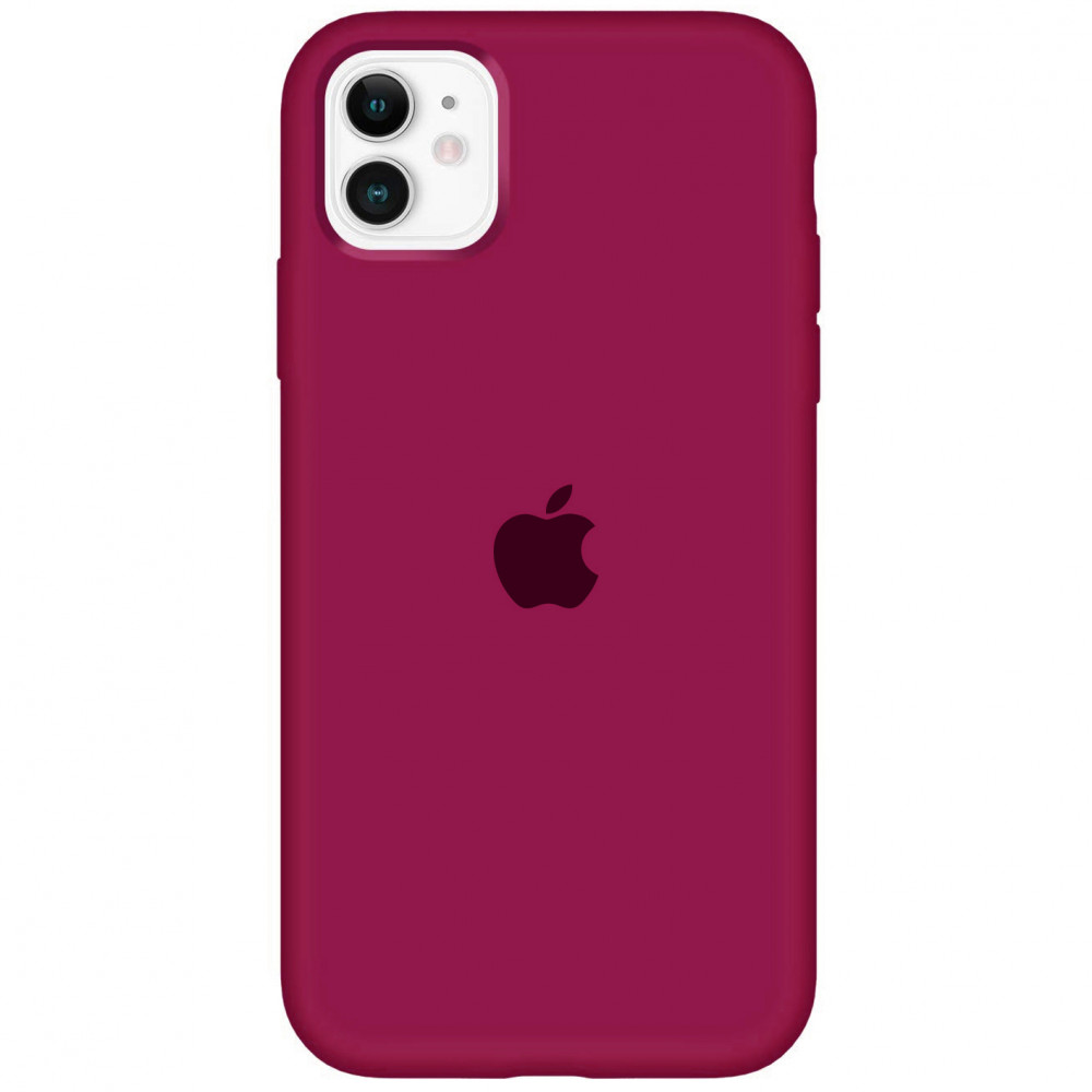 фото Чехол для apple iphone 11 silicone case (бордовый) storex24