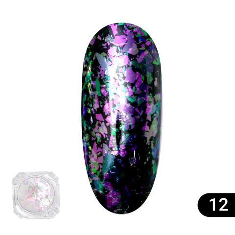 

Втирка для ногтей Global Fashion, Transparent est chameleon 12