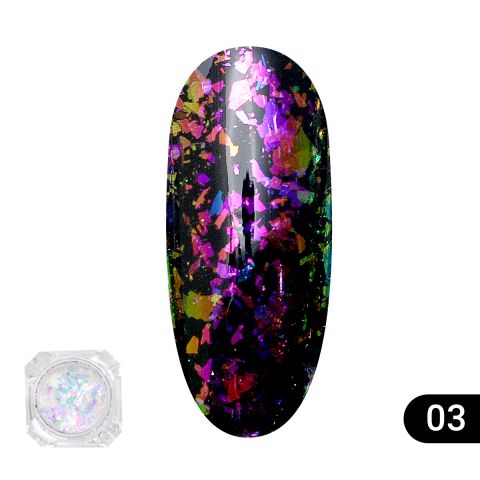 

Втирка для ногтей Diamond Foil, Global Fashion 07