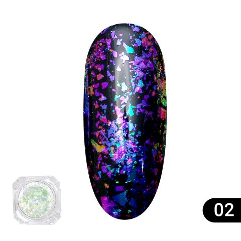 

Втирка для ногтей Diamond Foil, Global Fashion 06