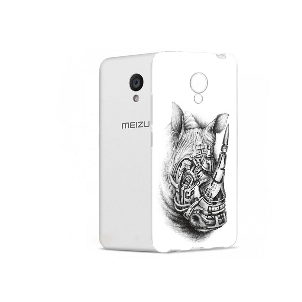

Чехол MyPads Tocco для Meizu M5 стальной носорог (PT62224.82.620), Прозрачный, Tocco