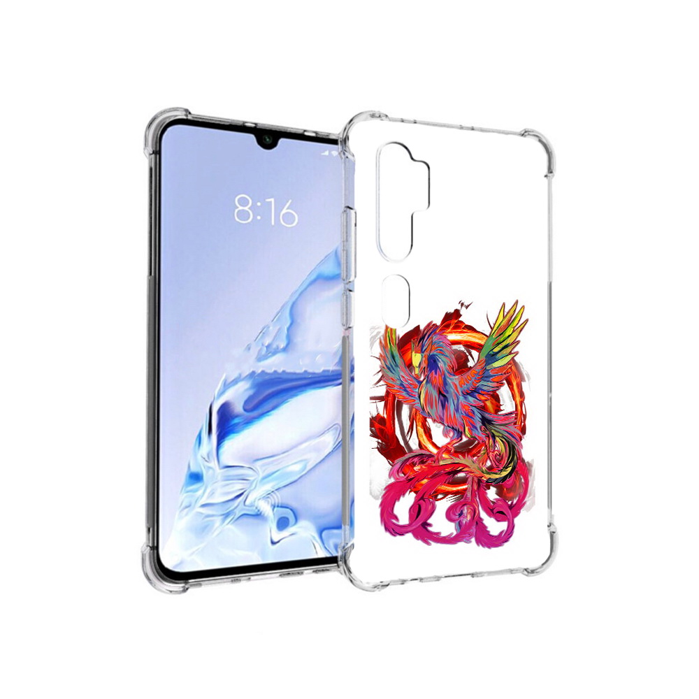 

Чехол MyPads Tocco для Xiaomi Mi Note 10 Pro красочный феникс (PT140314.290.414), Прозрачный, Tocco