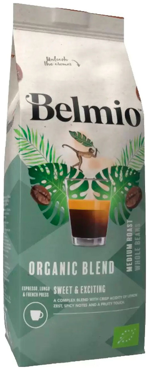 фото Кофе в зернах belmio beans organic blend, 1000 г