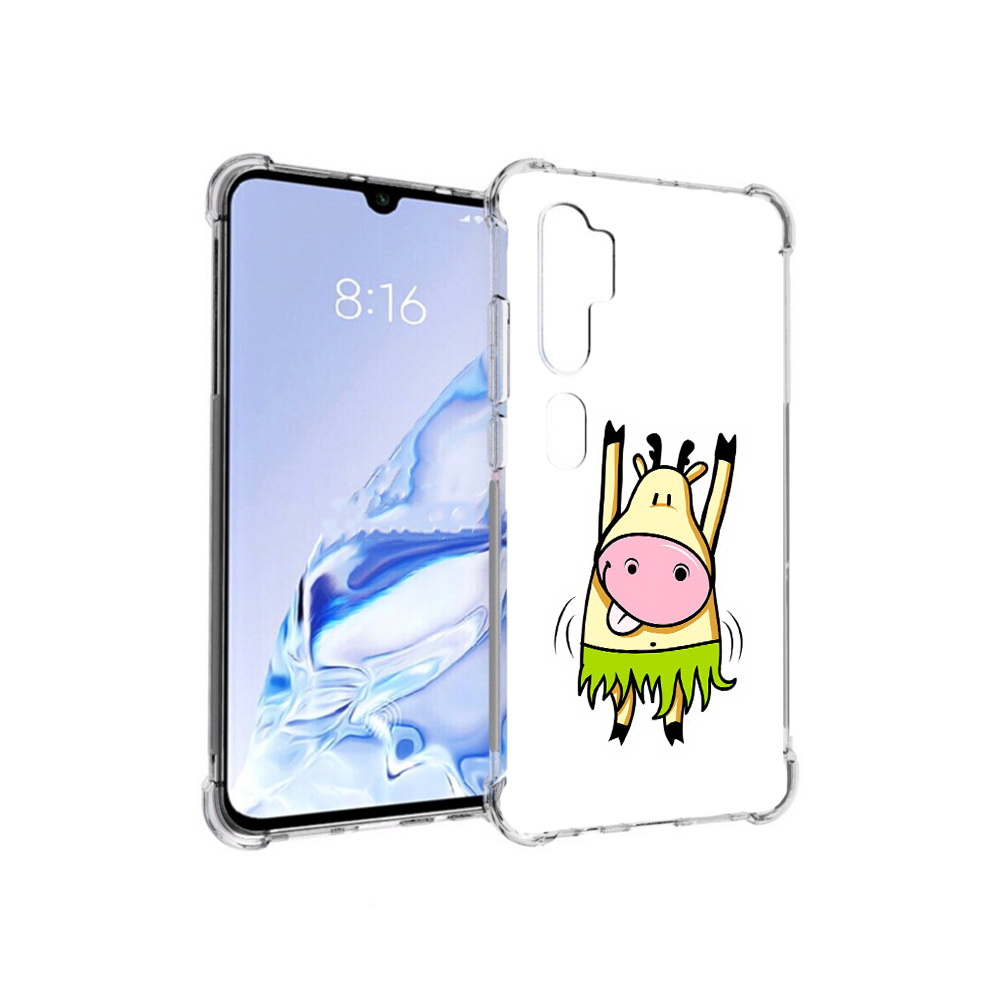 

Чехол MyPads Tocco для Xiaomi Mi Note 10 Pro Веселая корова (PT140314.290.42), Прозрачный, Tocco