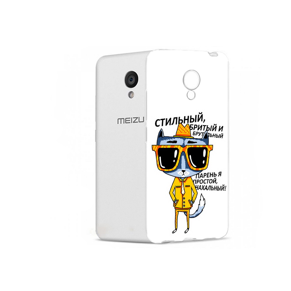 

Чехол MyPads Tocco для Meizu M5 стильный кот (PT62224.82.625), Прозрачный, Tocco