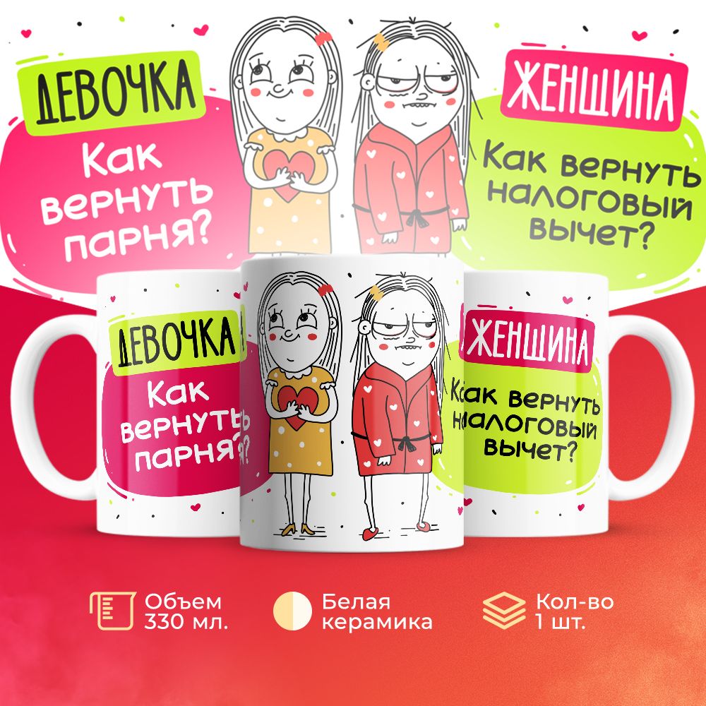 

Кружка 3Dollara Девочки VS Женщины MUG5007 330 мл