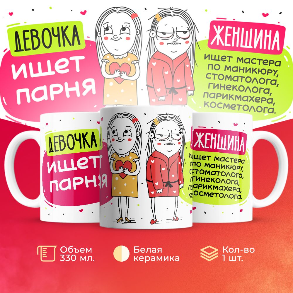 

Кружка 3Dollara Девочки VS Женщины MUG5012 330 мл