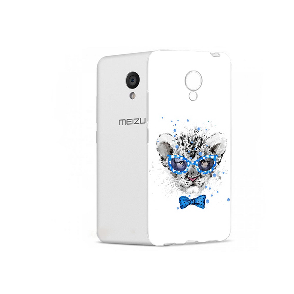 

Чехол MyPads Tocco для Meizu M5 тигренок с бабочкой (PT62224.82.642), Прозрачный, Tocco