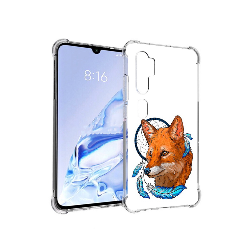 

Чехол MyPads Tocco для Xiaomi Mi Note 10 Pro лиса и ловец снов (PT140314.290.438), Прозрачный, Tocco
