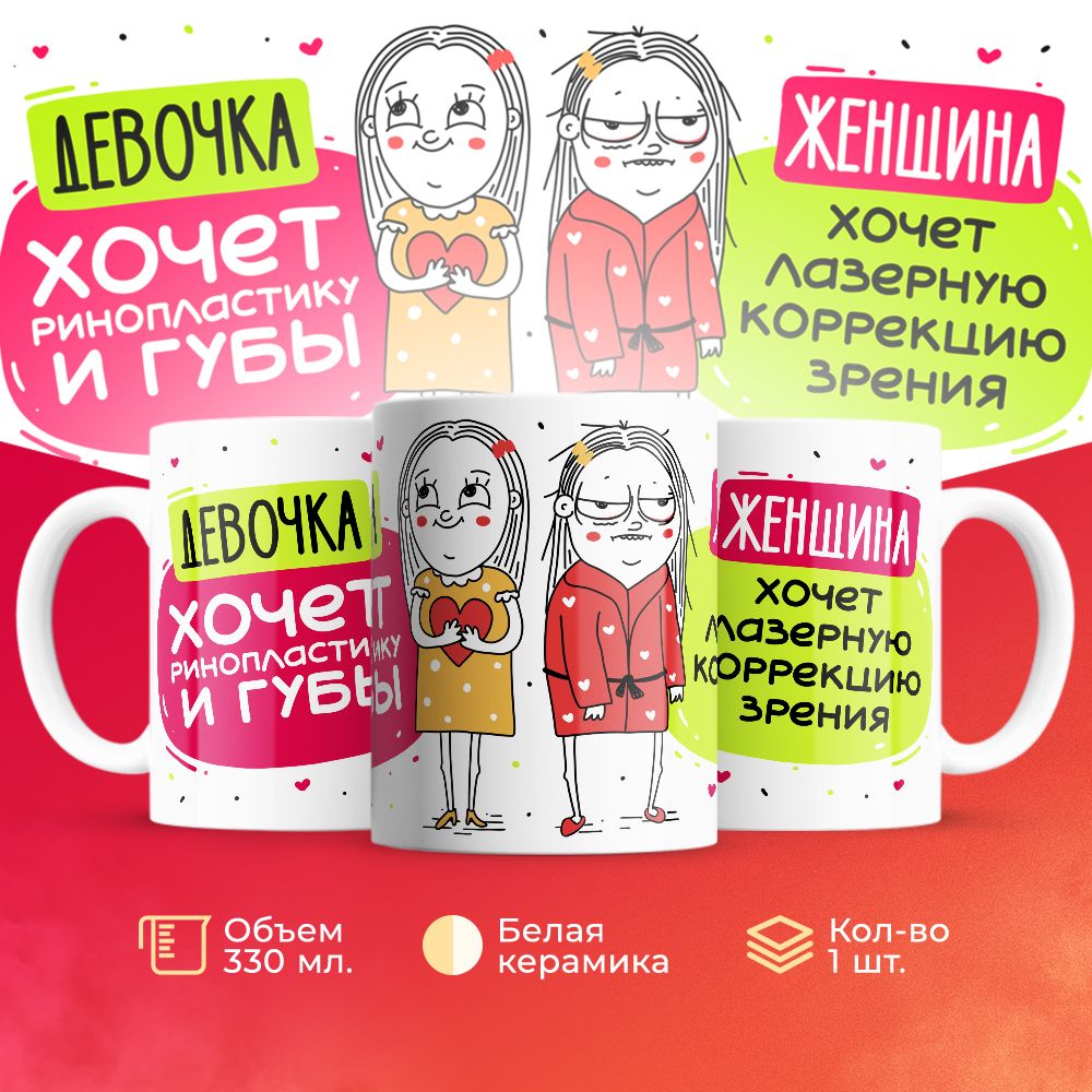 

Кружка 3Dollara Девочки VS Женщины MUG5020 330 мл